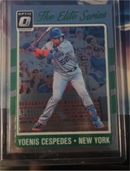2016 Donruss Optic The Elite Series Yoenis Cespedes — front
