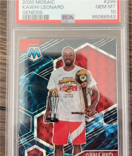 2020 Panini Mosaic #299 Kawhi Leonard Finals MVP — front