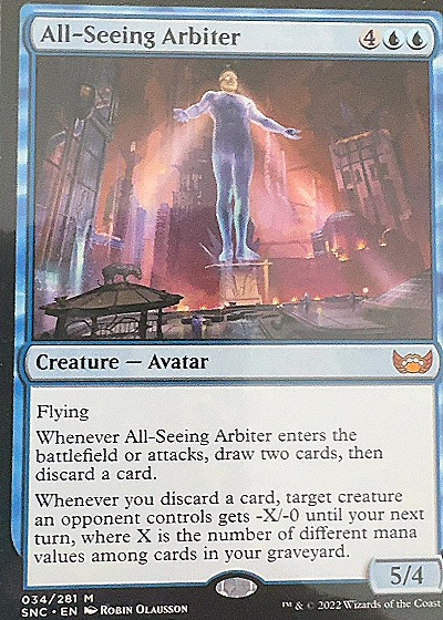 2022 Magic: The Gathering #034 All-Seeing Arbiter — front