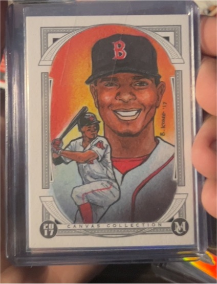 2017 Topps Museum Collection Canvas Collection #CCR-XB Xander Bogaerts — front