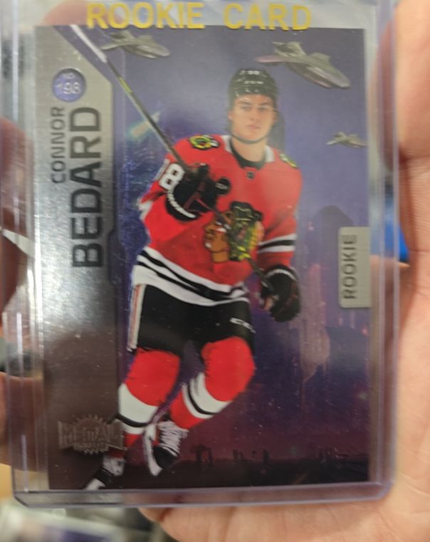2023-24 Skybox Metal Universe #198 Connor Bedard Rookie Card — front