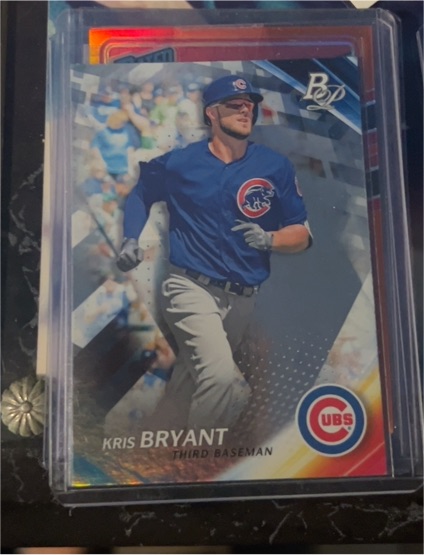 2017 Bowman Platinum #1 Kris Bryant — front