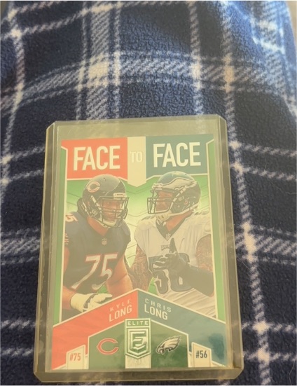 2018 Panini Donruss Elite #F2F-14 Kyle Long/Chris Long Face to Face — front