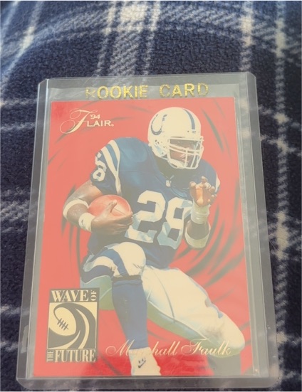 1994 Flair Wave of the Future #2 Marshall Faulk — front