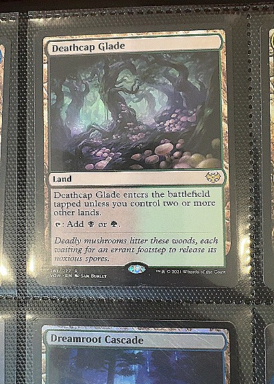 2021 Magic: The Gathering VOW #281 Deathcap Glade — front