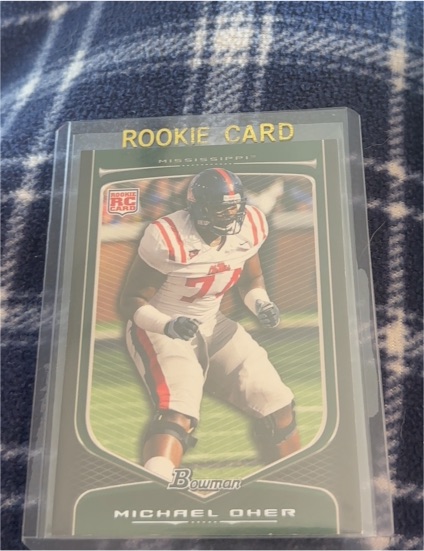 2009 Bowman Rookie Card Michael Oher — front