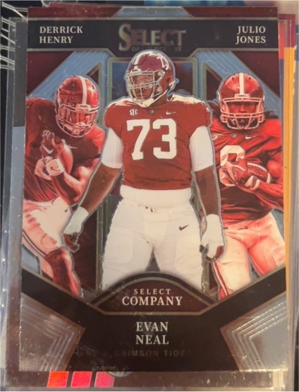 2022 Panini Select Draft Picks #SC-BAMA Evan Neal — front