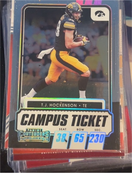 2021 Panini Contenders Draft Picks #99 T.J. Hockenson — front