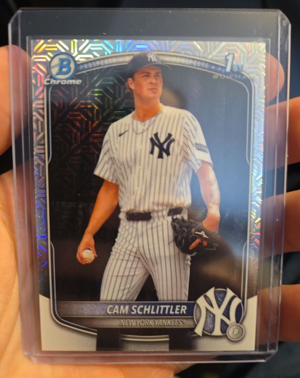 2025 Bowman Chrome #BCP-166 Cam Schlittler — front