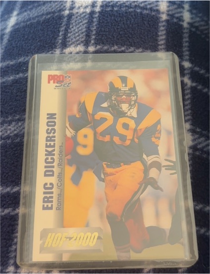 1992 Pro Set #3 Eric Dickerson HOF 2000 — front