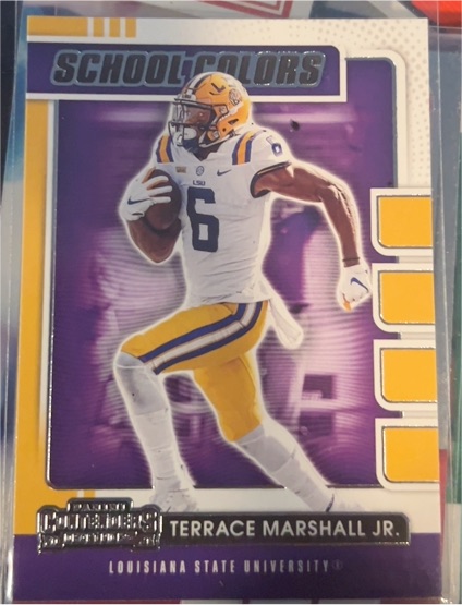 2021 Panini Contenders Draft #13 Terrace Marshall Jr. — front