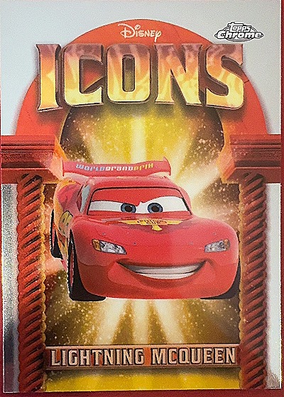 2025 Topps Chrome Disney #DI-5 Lightning McQueen Disney Icons — front