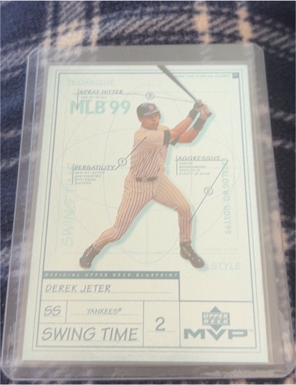 1999 Upper Deck MVP Swing Time #S12 Derek Jeter — front