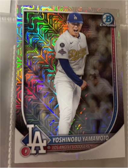 2025 Bowman Chrome #76 Yoshinobu Yamamoto — front