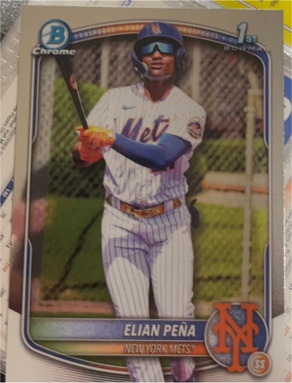 2025 Bowman Chrome #BCP-155 Elian Peña — front