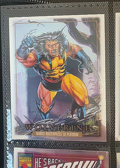 2024 SkyBox Marvel Masterpieces '92 Platinum #94 Wolverine — front