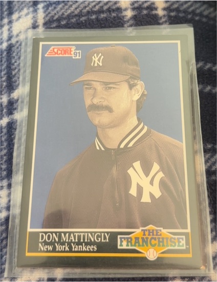 1991 Score #856 Don Mattingly The Franchise New York Yankees — front