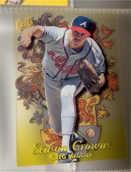1996 Fleer Ultra #5 Greg Maddux Season Crowns — front
