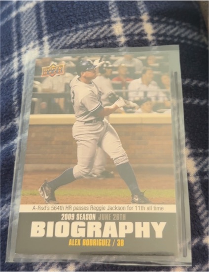 2010 Upper Deck Season Biography #SB-101 Alex Rodriguez — front