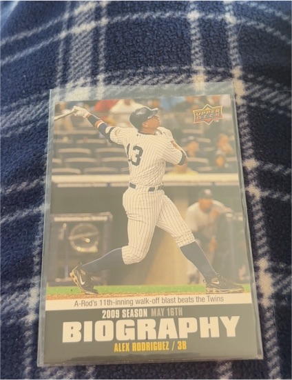 2009 Upper Deck Season Biography #SB3 Alex Rodriguez — front