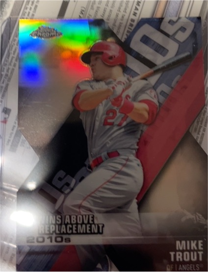 2020 Topps Chrome Decade of Dominance Die Cut #DOD-1 Mike Trout — front