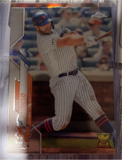 2020 Topps Chrome #80 Pete Alonso Rookie Cup — front