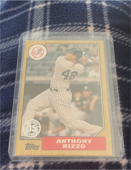 2022 Topps Series 1 1987 Topps Baseball 35th Anniversary #T87-58 Anthony Rizzo — front