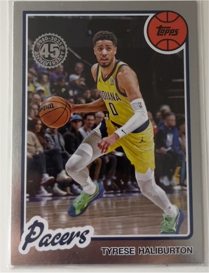 2025-26 Topps 45th Anniversary #80BK-94 Tyrese Haliburton Indiana Pacers — front