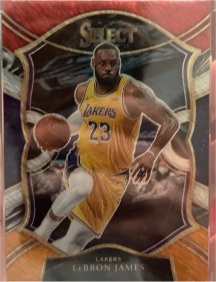 2020-21 Panini Select Concourse #23 LeBron James — front