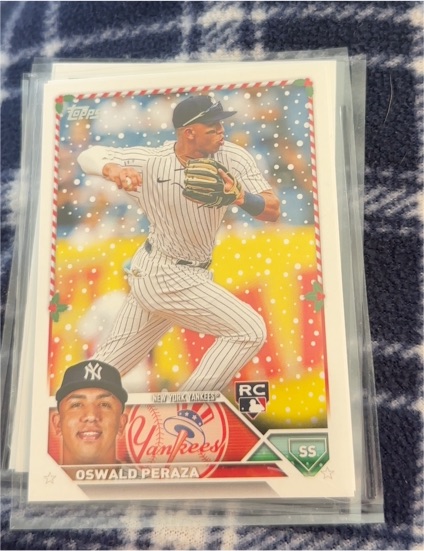 2023 Topps Holiday #H157 Oswald Peraza — front