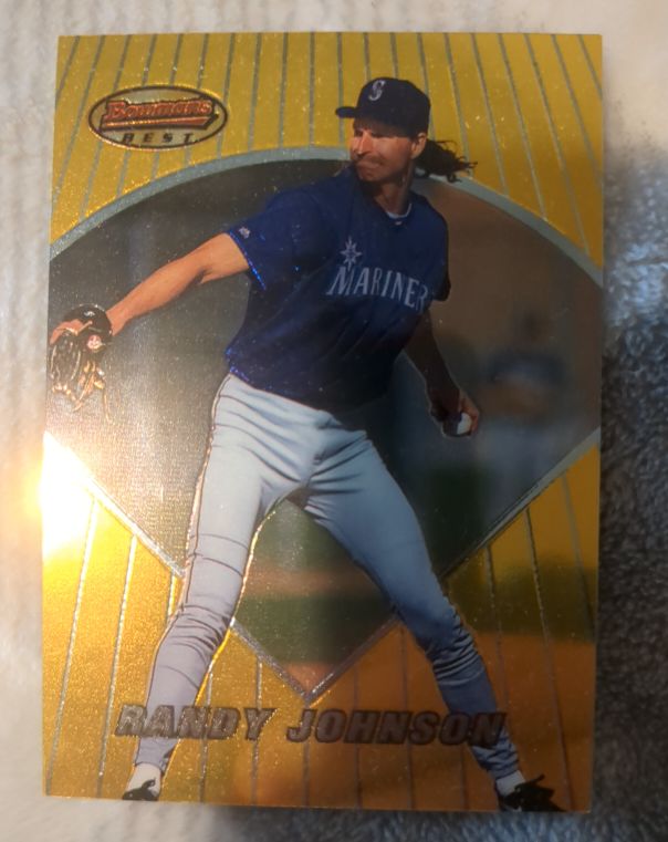 1996 Bowman's Best #21 Randy Johnson — front
