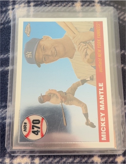 2008 Topps Chrome Mickey Mantle Home Run History #MHRC470 — front