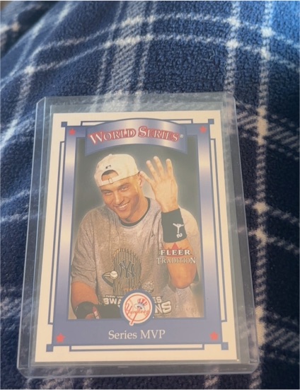 2001 Fleer Tradition #419 Derek Jeter World Series MVP — front