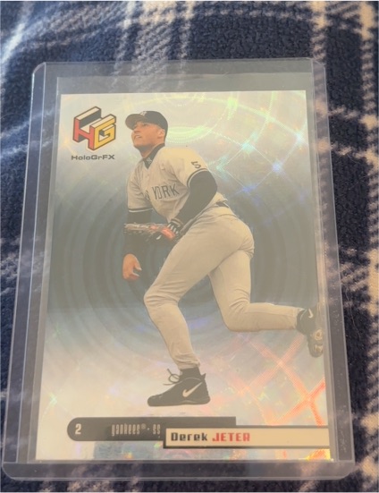 1999 Upper Deck HoloGrFX #38 Derek Jeter — front