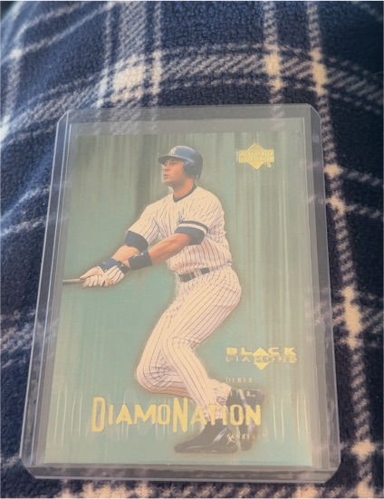 2000 Upper Deck Black Diamond #D2 Derek Jeter Diamonation — front