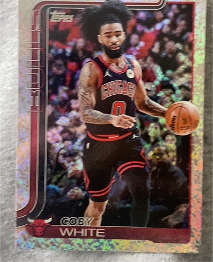 2025-26 Topps #34 Coby White — front