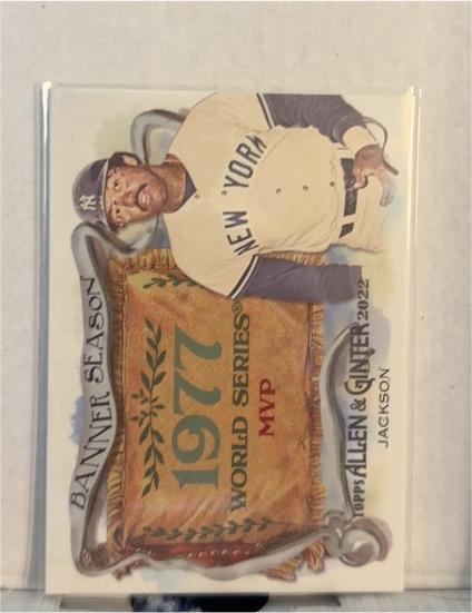 2022 Topps Allen & Ginter #BS-43 Reggie Jackson Banner Seasons — front
