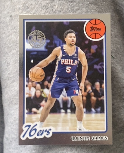 2025-26 Topps 45th Anniversary #80BK-46 Quentin Grimes — front