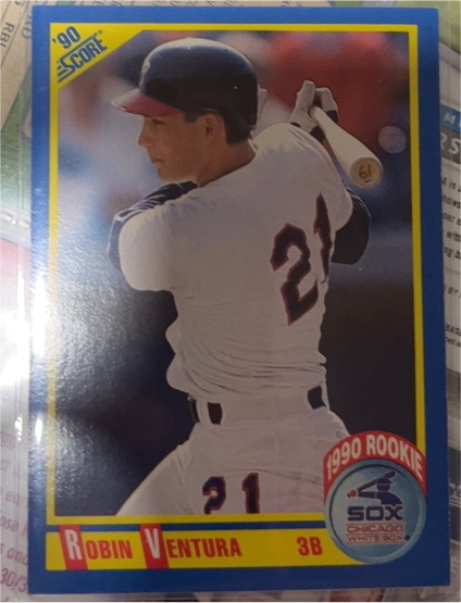 1990 Score #595 Robin Ventura — front