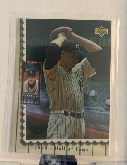 1994 Upper Deck Mantle Heroes #71 Mickey Mantle — front