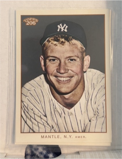 2009 Topps 206 #2 Mickey Mantle — front