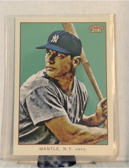 2009 Topps 206 #1 Mickey Mantle — front