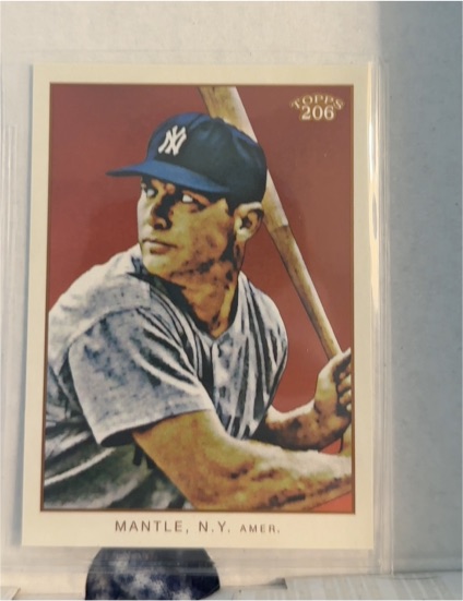 2009 Topps 206 #7 Mickey Mantle — front