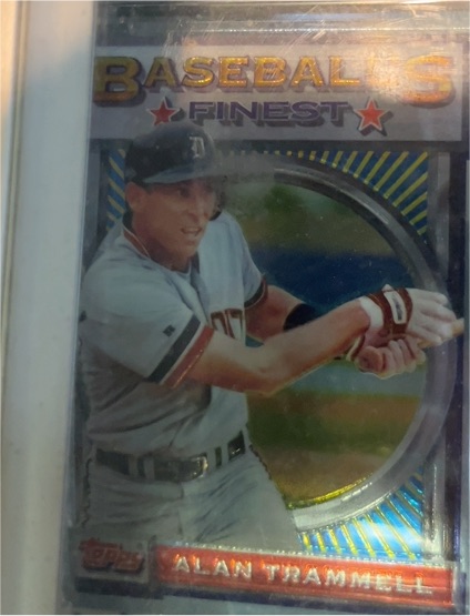 1993 Topps Finest #18 Alan Trammell — front