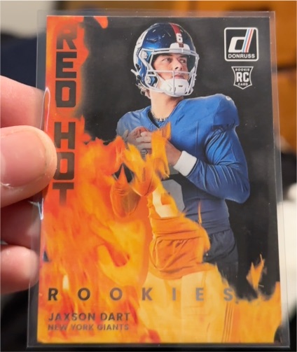 2025 Panini Donruss Red Hot Rookies #RHR-JXD Jaxson Dart — front