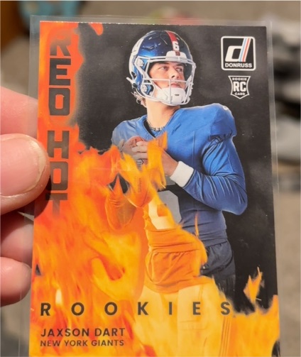 2025 Donruss Red Hot Rookies #RHR-JXD Jaxson Dart — front