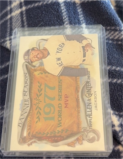 2022 Topps Allen & Ginter #BS-43 Reggie Jackson Banner Seasons — front