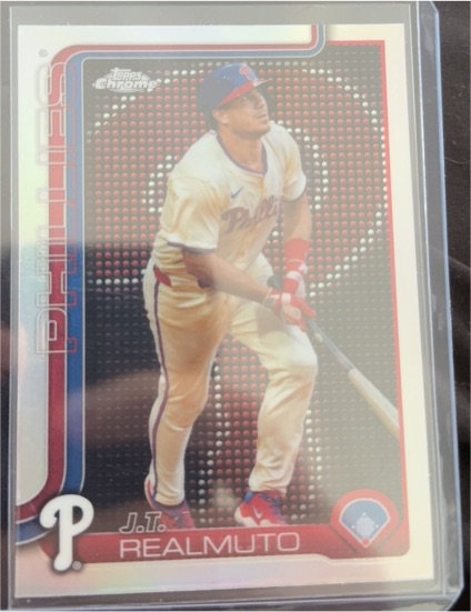 2025 Topps Chrome #2 J.T. Realmuto — front