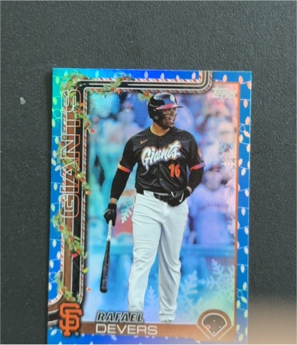 2025 Topps Holiday #H190 Rafael Devers — front
