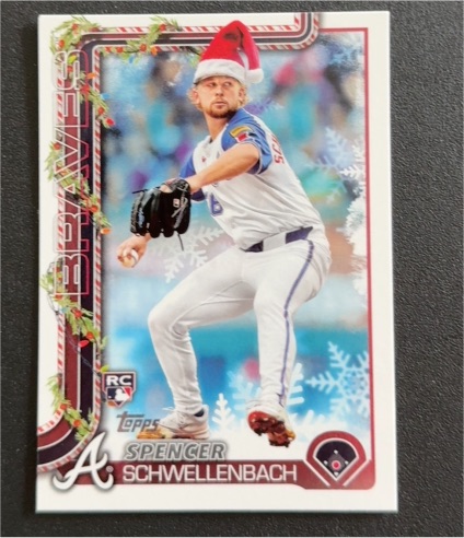 2025 Topps Holiday #H199 Spencer Schwellenbach — front
